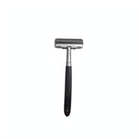 Vintage Safety Razor with Black Handle on Transparent Background Clipping Path png