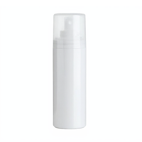 White Plastic Spray Bottle with Clear Cap Transparent Background Clipping Path png