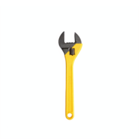 Adjustable Wrench with Yellow Handle Hand Tool on Transparent Background Clipping Path png