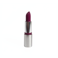 Dark Purple Lipstick with Silver Case on Transparent Background with Clipping Path png