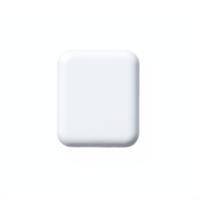 White Square Rounded Box With Shadow On Blue Background Transparent Clipping Path png