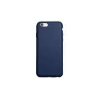 Black Smartphone Protective Case with Camera Cutout on Transparent Background Clipping Path png