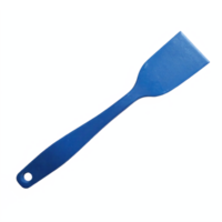 Blue Silicone Spatula Kitchen Cooking Utensil with Hole Handle Transparent Background Clipping Path png