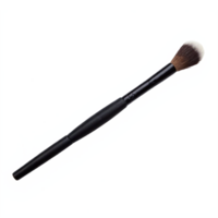 Makeup Brush with Black Handle Soft Bristles Cosmetic Applicator with Transparent Background png