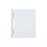 White Closed Plastic Ring Binder Folder No Background Transparent Clipping Path png