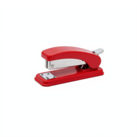 Red Desktop Stapler Office Supply Tool for Paper Binding with Transparent Background png