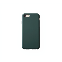 Dark Green Protective Smartphone Case Back View Isolated on White Background with Clipping Path png