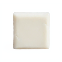 Natural White Soap Bar with Smooth Surface and Transparent Background Clipping Path png