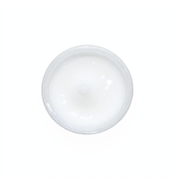 Round White Cream Jar Top View Isolated on Transparent Background with Clipping Path png