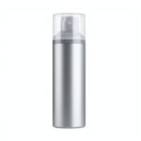 Silver Spray Bottle With Transparent Cap Isolated On Blue Background Clipping Path Included png