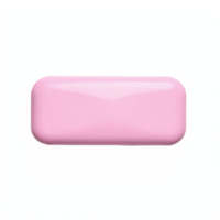 Pink Chewing Gum Rectangle Shape Glossy Surface Isolated on Transparent Background with Clipping Path png