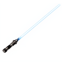Blue Light Sword with Metallic Handle Transparent Background Clipping Path Sci Fi Weapon Illustration png