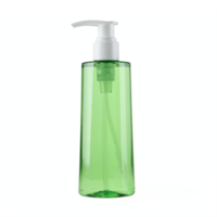 Green Transparent Soap Dispenser Bottle with White Pump No Background Clipping Path png