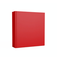 Red Hardcover Book Standing Upright on Transparent Background Clipping Path Included png