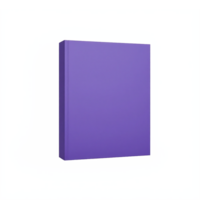 Purple Book Cover Template with Transparent Background Clipping Path for Design and Printing png