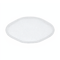 White Respirator Filter Mask Replacement Cartridge with Transparent Background Clipping Path png