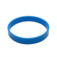 Blue Plastic Circular Ring Transparent Isolated Clipping Path No Background png