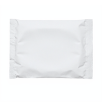 Blank White Sachet Packet Empty Packaging Pouch with Transparent Background Clipping Path png