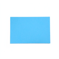 Blue Blank Business Card on White Background with Transparent Clipping Path for Branding Design png