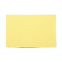 Yellow Rectangular Blank Card with Sharp Edges on Transparent Background Clipping Path png