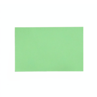 Green blank card with soft shadow isolated on blue background transparent clipping path png