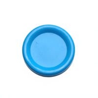 Blue Plastic Round Lid Top View Isolated on White Transparent Clipping Path png