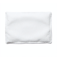 White Rectangular Heating Pad with Soft Fabric Cover Isolated on Transparent Background png
