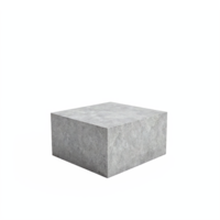 Concrete Block Solid Square Cement Stone Building Material with Transparent Background png