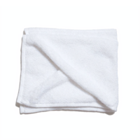 Soft White Towel Folded Clean Fabric Textile for Bath Use with Transparent Background png