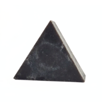 Black Charcoal Soap Triangle Shape Bar with Transparent Background Clipping Path png