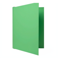 Green Open Folder Isolated on Transparent Background with Clipping Path for Graphic Design png