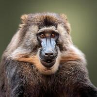 The Realistic Image of Monkey in Close Up photo