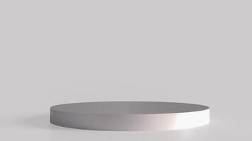 The White podium for Advertising or present concept 3d Rendering. photo