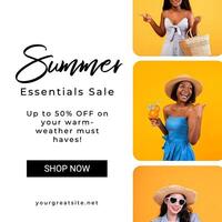 SUMMER ESSENTIALS SALE template