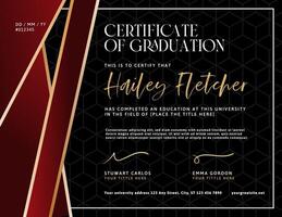 University Graduation Certificate Template