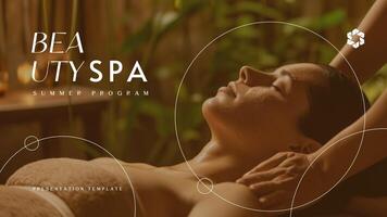 Beauty Spa Summer Program Presentation Template