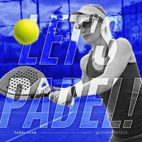 Woman Playing Padel Sport for Instagram Post template