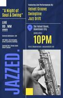 Jazz Music Concert Poster template