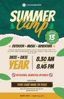Summer Camp Poster template