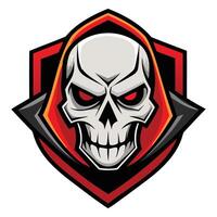 Intense Skull Mascot Emblems vector