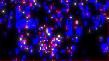 Abstract Blue Pixels Background video