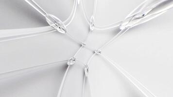 Rotating White Sphere with Glass Spheres Loop video