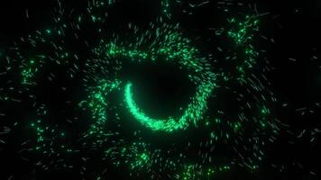 Fast Green Particle Circle Loop video