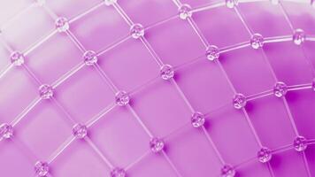 3D Pink Rotating Glass Loop video