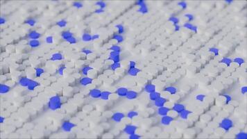 Abstract 3D Blue Moving Dots Background video