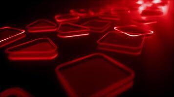 Abstract 3D Neon Shapes Background video