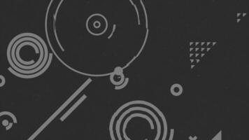 Abstract 2D Gray Shapes Background video