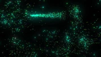 Fast Green Particle Loop video