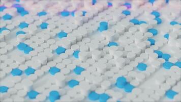 Abstract 3D Moving Dots Background video