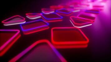 Abstract Neon Colorful Shapes Background video